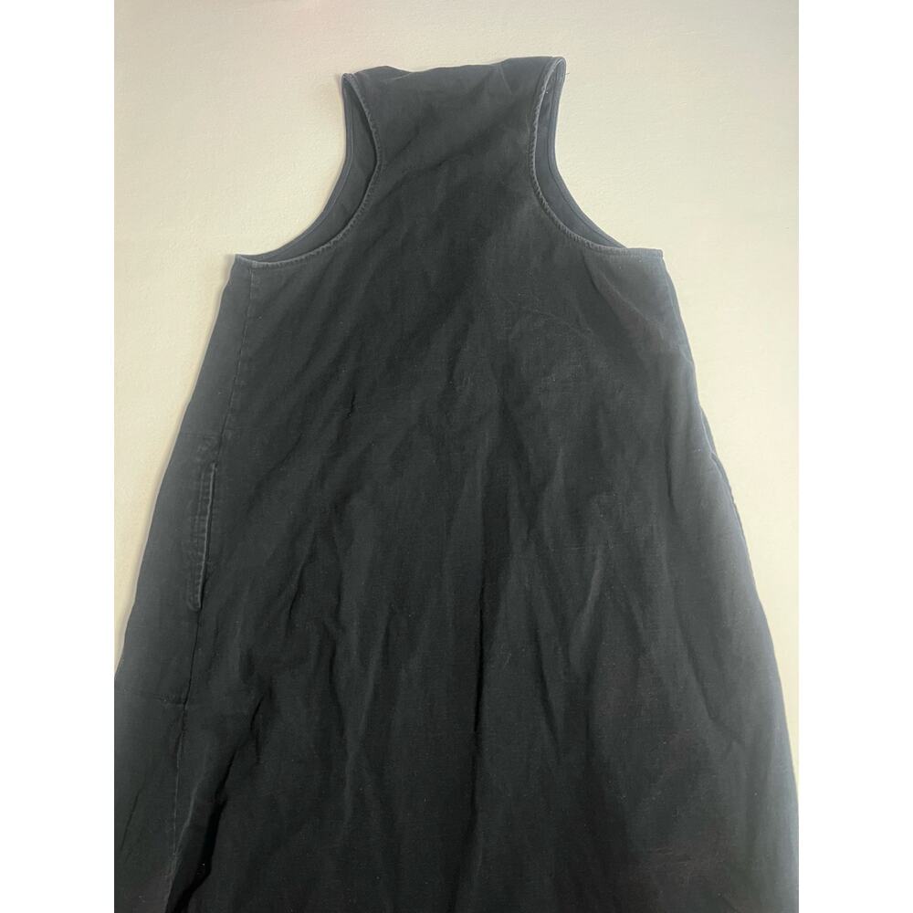 Free People FP Beach Luisa Midi Dress M Black Cotton Racerback Pockets USA Boho - Picture 3 of 10